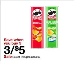 Target Select Pringles snacks offer