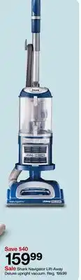 Target Shark Navigator Lift-Away Deluxe upright vacuum offer