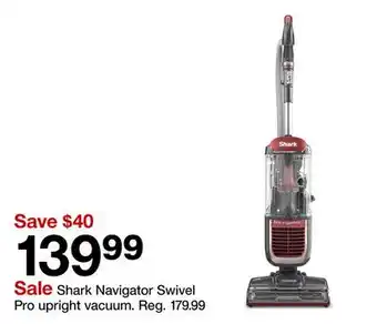 Target Shark Navigator Swivel Pro upright vacuum offer