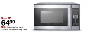 Target Black + Decker 700W 0.7-cu.-ft. microwave offer