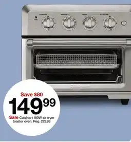 Target Cuisinart 180W air fryer toaster oven offer