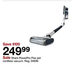 Target Shark PowerPro Flex pet cordless vacuum offer
