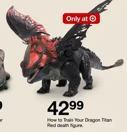 Target How to Train Your Dragon Titan Red death figure offer