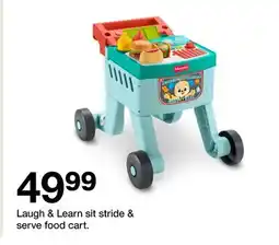 Target Laugh & Learn sit stride & serve food cart offer