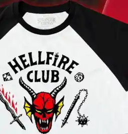 Target Men's Hellfire Club raglan baseball graphic t-shirt offer
