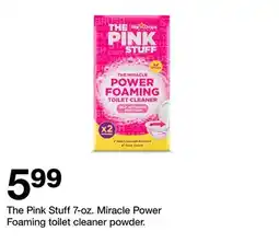 Target The Pink Stuff 7-oz. Miracle Power Foaming toilet cleaner powder offer
