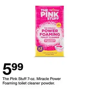 Target The Pink Stuff 7-oz. Miracle Power Foaming toilet cleaner powder offer