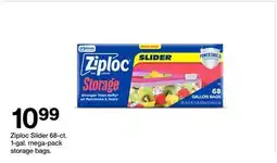 Target Ziploc Slider 68-ct. 1-gal. mega-pack storage bags offer