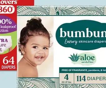 Target bumbum Luxury Skincare 114-ct. diapers offer