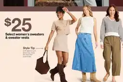 Target Select women's sweaters & sweater vests offer