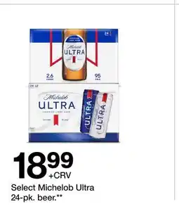Target Select Michelob Ultra 24-pk. beer offer