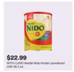 CVS Nestlé Nido kinder powdered milk offer