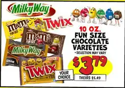 Ollie's 10 OZ. FUN SIZE CHOCOLATE VARIETIES offer