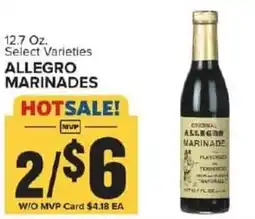 Food Lion Allegro marinades offer