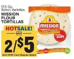 Food Lion Mission flour tortillas offer