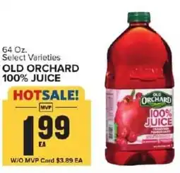 Food Lion Old orchard 100% juice offer