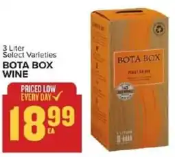 Food Lion Bota box wine offer