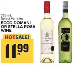 Food Lion Ecco domani or stella rosa wine offer