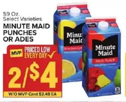 Food Lion Minute maid punches or ades offer