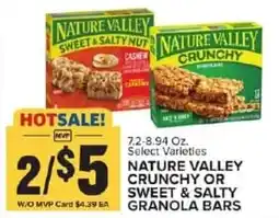 Food Lion Nature valley crunchy or sweet & salty granola bars offer