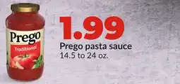 Hy-Vee Prego pasta sauce offer