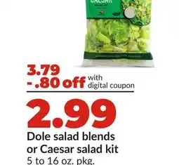 Hy-Vee Dole salad blends or Caesar salad kit offer