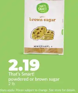 Hy-Vee That's Smart! powdered or brown sugar offer