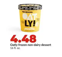 Hy-Vee Oatly frozen non-dairy dessert offer