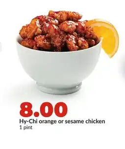 Hy-Vee Hy-Chi orange or sesame chicken offer