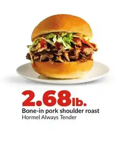 Hy-Vee Bone-in pork shoulder roast offer