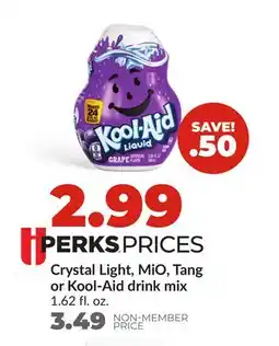 Hy-Vee Crystal Light, MiO, Tang or Kool-Aid drink mix offer