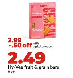 Hy-Vee Hy-Vee fruit & grain bars offer