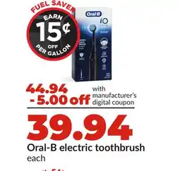 Hy-Vee Oral-B electric toothbrush offer
