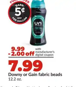 Hy-Vee Downy or Gain fabric beads offer