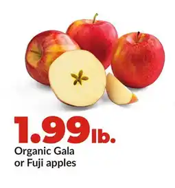 Hy-Vee Organic Gala or Fuji apples offer