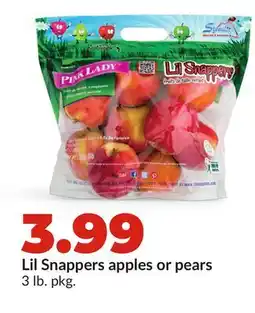Hy-Vee Lil Snappers apples or pears offer