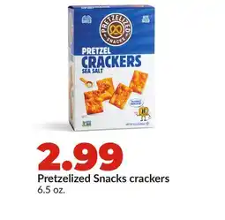 Hy-Vee Pretzelized Snacks crackers offer