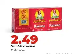 Hy-Vee Sun-Maid raisins offer