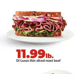 Hy-Vee Di Lusso thin sliced roast beef offer