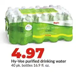 Hy-Vee Hy-Vee purified drinking water offer