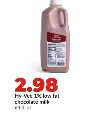 Hy-Vee Hy-Vee 1% low fat chocolate milk offer