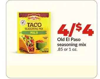 Hy-Vee Old El Paso seasoning mix offer