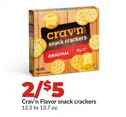 Hy-Vee Crav'n Flavor snack crackers offer