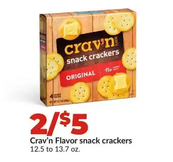 Hy-Vee Crav'n Flavor snack crackers offer