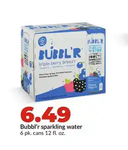 Hy-Vee Bubbl'r sparkling water offer