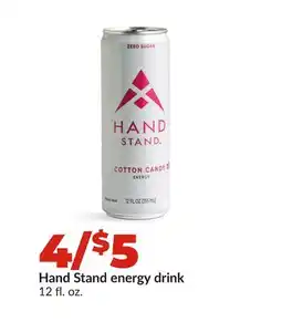 Hy-Vee Hand Stand energy drink offer