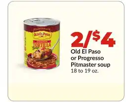Hy-Vee Old El Paso or Progresso Pitmaster soup offer