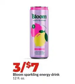 Hy-Vee Bloom sparkling energy drink offer