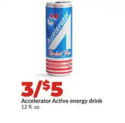 Hy-Vee Accelerator Active energy drink offer