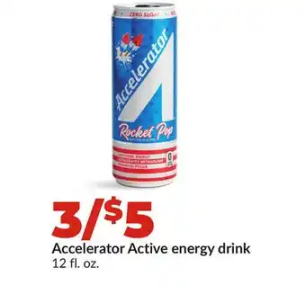 Hy-Vee Accelerator Active energy drink offer